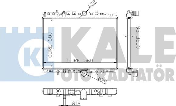 KALE OTO RADYATÖR 257900 - Radiateur, refroidissement du moteur cwaw.fr