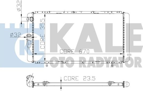 KALE OTO RADYATÖR 208500 - Radiateur, refroidissement du moteur cwaw.fr