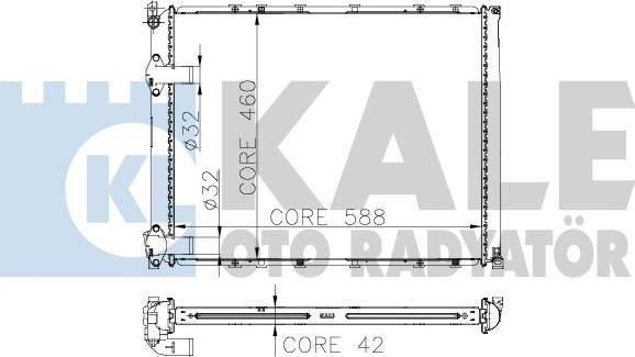 KALE OTO RADYATÖR 208700 - Radiateur, refroidissement du moteur cwaw.fr