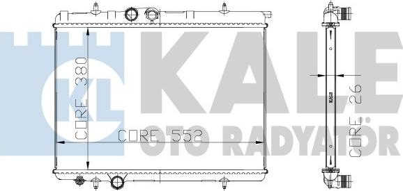 KALE OTO RADYATÖR 215999 - Radiateur, refroidissement du moteur cwaw.fr