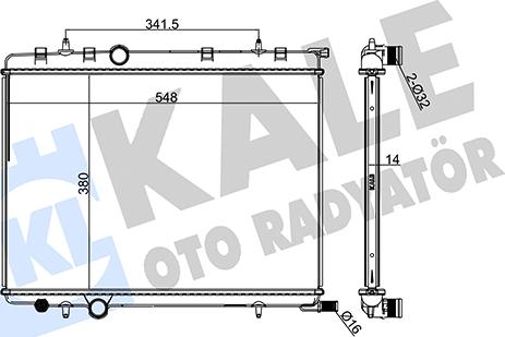 KALE OTO RADYATÖR 216900 - Radiateur, refroidissement du moteur cwaw.fr