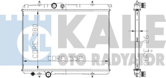 KALE OTO RADYATÖR 216499 - Radiateur, refroidissement du moteur cwaw.fr