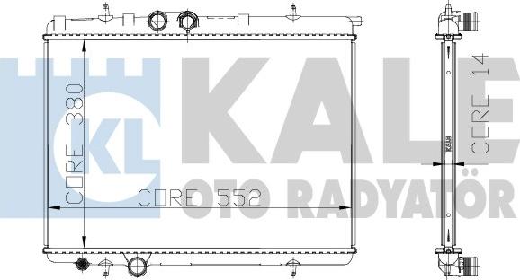 KALE OTO RADYATÖR 216699 - Radiateur, refroidissement du moteur cwaw.fr