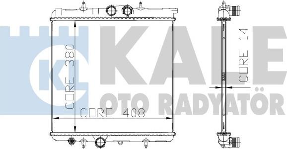 KALE OTO RADYATÖR 216899 - Radiateur, refroidissement du moteur cwaw.fr