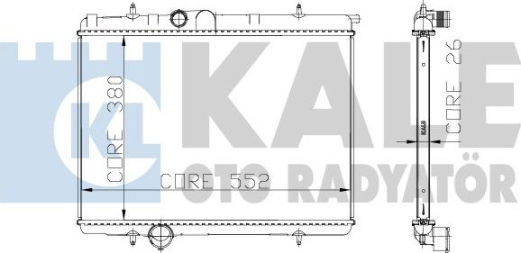 KALE OTO RADYATÖR 216299 - Radiateur, refroidissement du moteur cwaw.fr