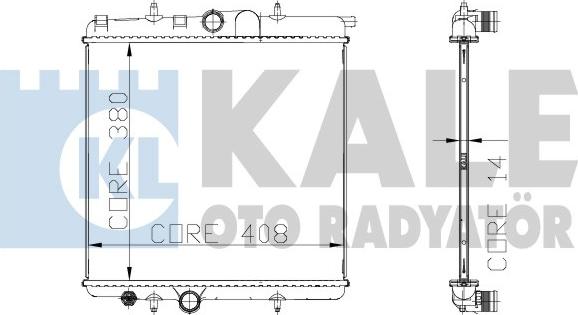 KALE OTO RADYATÖR 216799 - Radiateur, refroidissement du moteur cwaw.fr