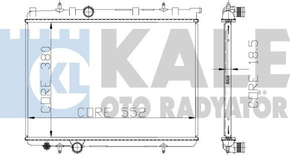 KALE OTO RADYATÖR 213099 - Radiateur, refroidissement du moteur cwaw.fr