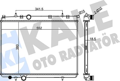 KALE OTO RADYATÖR 213000 - Radiateur, refroidissement du moteur cwaw.fr