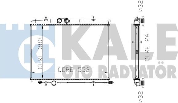 KALE OTO RADYATÖR 213100 - Radiateur, refroidissement du moteur cwaw.fr