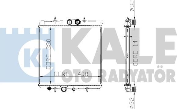 KALE OTO RADYATÖR 213200 - Radiateur, refroidissement du moteur cwaw.fr