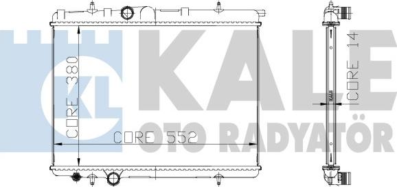 KALE OTO RADYATÖR 217899 - Radiateur, refroidissement du moteur cwaw.fr