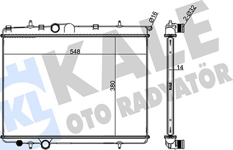 KALE OTO RADYATÖR 217800 - Radiateur, refroidissement du moteur cwaw.fr