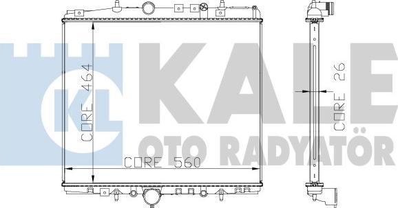 KALE OTO RADYATÖR 285400 - Radiateur, refroidissement du moteur cwaw.fr