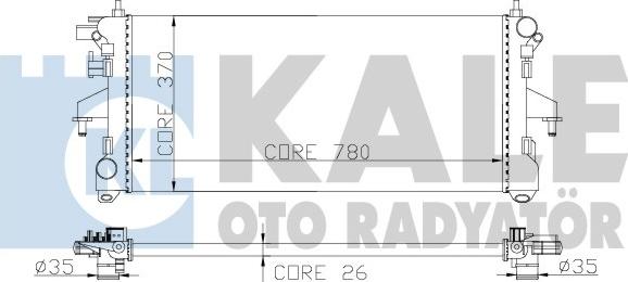 KALE OTO RADYATÖR 285500 - Radiateur, refroidissement du moteur cwaw.fr