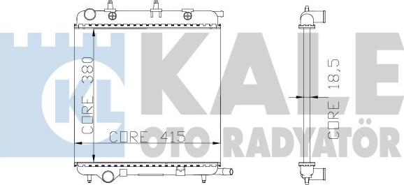 KALE OTO RADYATÖR 285300 - Radiateur, refroidissement du moteur cwaw.fr