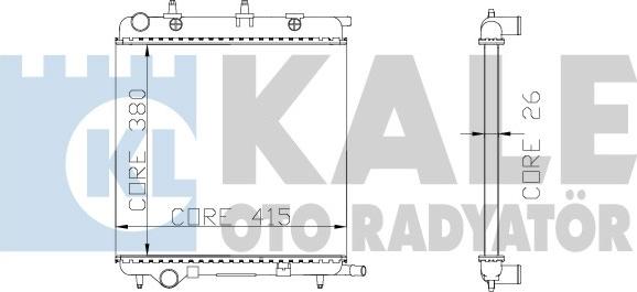 KALE OTO RADYATÖR 285200 - Radiateur, refroidissement du moteur cwaw.fr