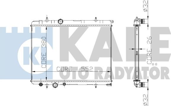 KALE OTO RADYATÖR 224900 - Radiateur, refroidissement du moteur cwaw.fr