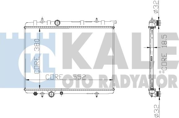 KALE OTO RADYATÖR 225300 - Radiateur, refroidissement du moteur cwaw.fr