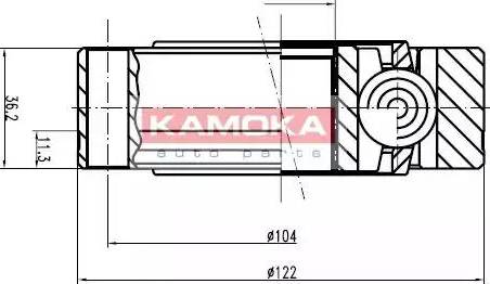 Kamoka 9003 - Jeu de joints, arbre de transmission cwaw.fr