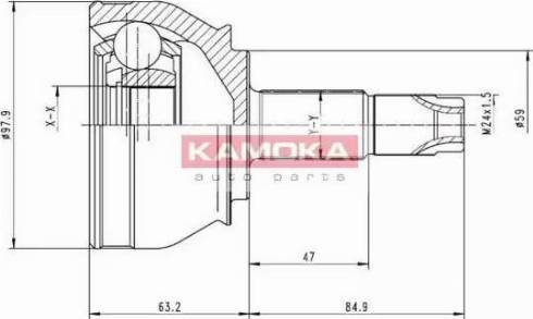 Kamoka 6692 - Jeu de joints, arbre de transmission cwaw.fr