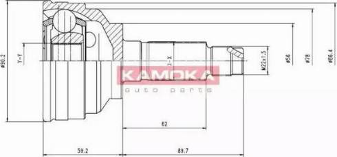 Kamoka 6642 - Jeu de joints, arbre de transmission cwaw.fr