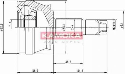 Kamoka 6684 - Jeu de joints, arbre de transmission cwaw.fr