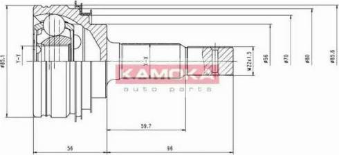 Kamoka 6100 - Jeu de joints, arbre de transmission cwaw.fr