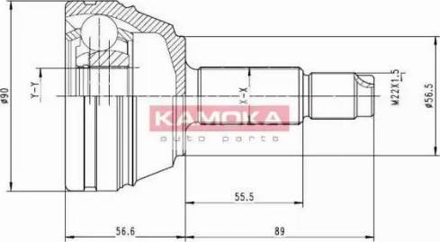 Kamoka 6710 - Jeu de joints, arbre de transmission cwaw.fr