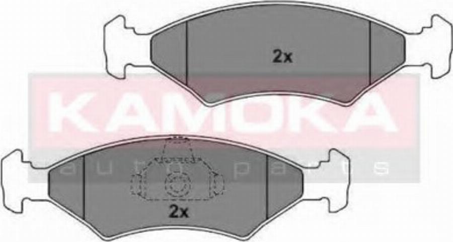 Kamoka 101412 - Kit de plaquettes de frein, frein à disque cwaw.fr