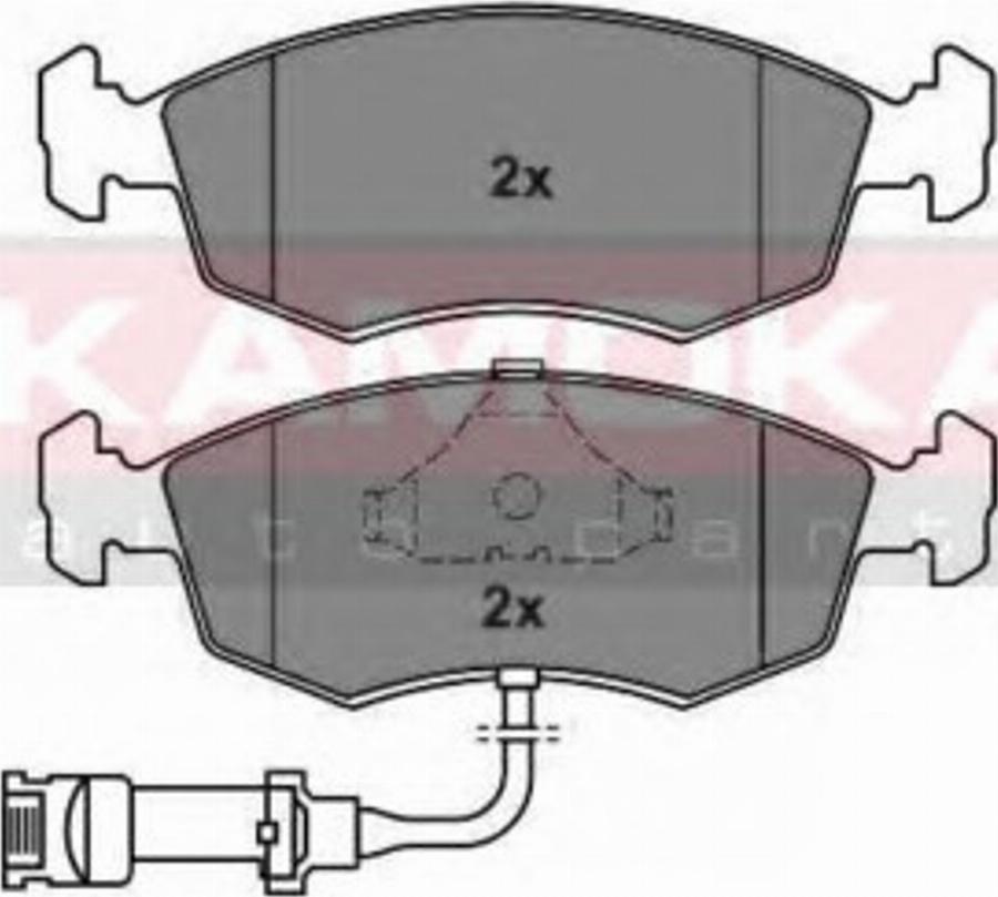 Kamoka 101552 - Kit de plaquettes de frein, frein à disque cwaw.fr