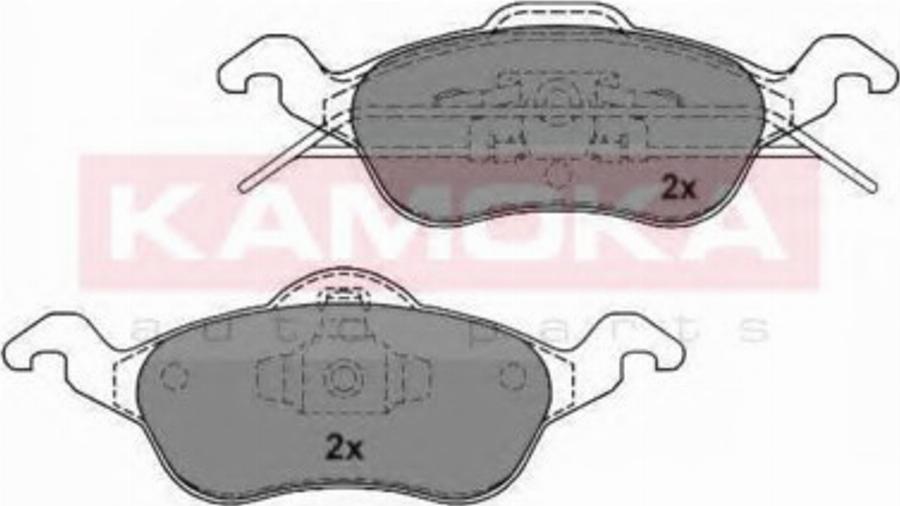 Kamoka 101636 - Kit de plaquettes de frein, frein à disque cwaw.fr