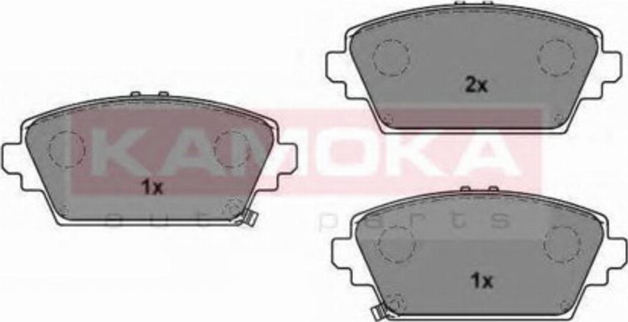 Kamoka 1016372 - Kit de plaquettes de frein, frein à disque cwaw.fr