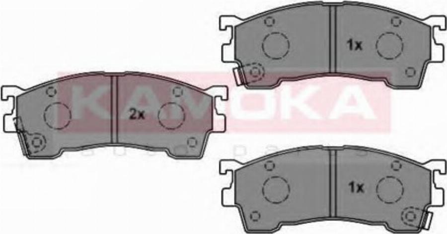 Kamoka 1011900 - Kit de plaquettes de frein, frein à disque cwaw.fr