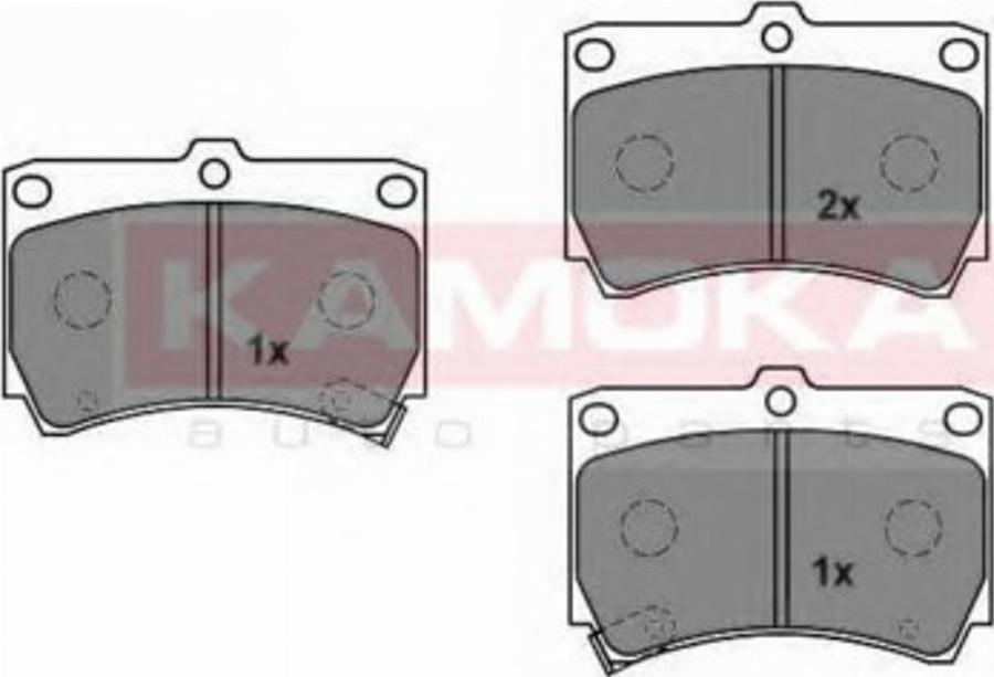 Kamoka 1011430 - Kit de plaquettes de frein, frein à disque cwaw.fr