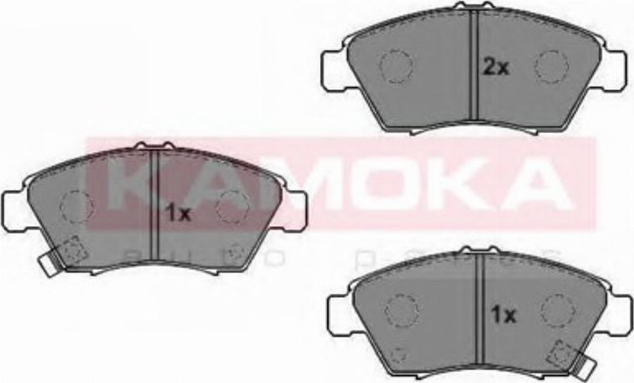 Kamoka 1011552 - Kit de plaquettes de frein, frein à disque cwaw.fr