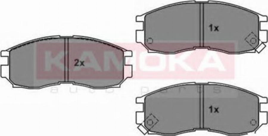 Kamoka 1011528 - Kit de plaquettes de frein, frein à disque cwaw.fr