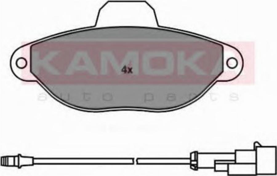 Kamoka 1011850 - Kit de plaquettes de frein, frein à disque cwaw.fr