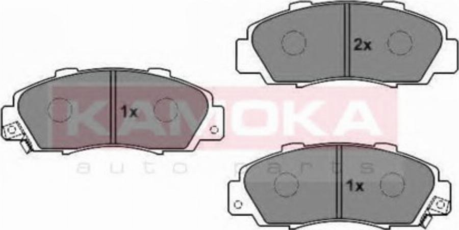 Kamoka 1011810 - Kit de plaquettes de frein, frein à disque cwaw.fr