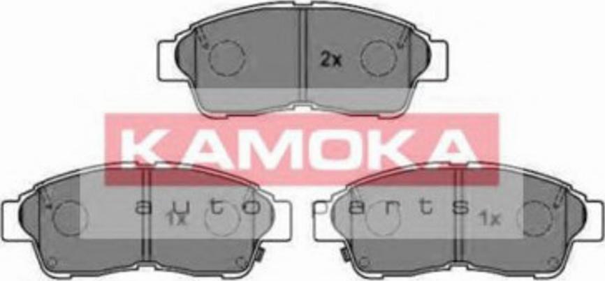 Kamoka 1011734 - Kit de plaquettes de frein, frein à disque cwaw.fr