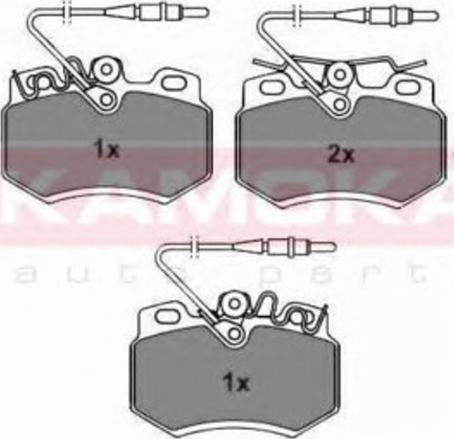 Kamoka 101868 - Kit de plaquettes de frein, frein à disque cwaw.fr