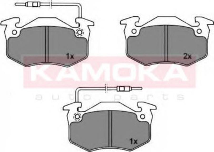 Kamoka 101880 - Kit de plaquettes de frein, frein à disque cwaw.fr