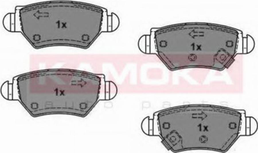 Kamoka 1012588 - Kit de plaquettes de frein, frein à disque cwaw.fr