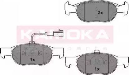 Kamoka 1012080 - Kit de plaquettes de frein, frein à disque cwaw.fr