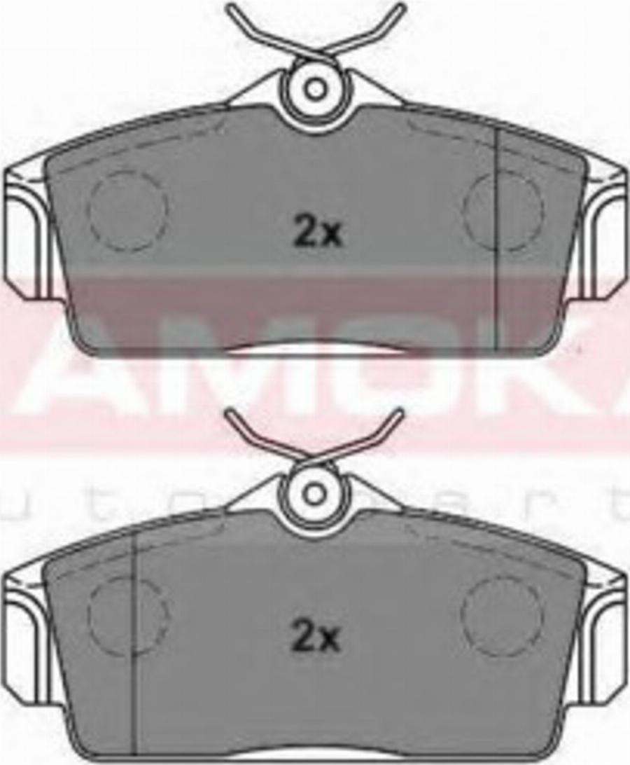 Kamoka 1012192 - Kit de plaquettes de frein, frein à disque cwaw.fr