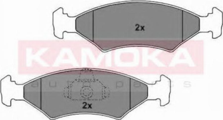 Kamoka 1012162 - Kit de plaquettes de frein, frein à disque cwaw.fr