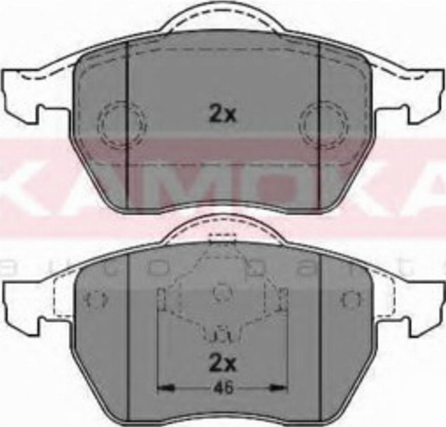 Kamoka 1012334 - Kit de plaquettes de frein, frein à disque cwaw.fr