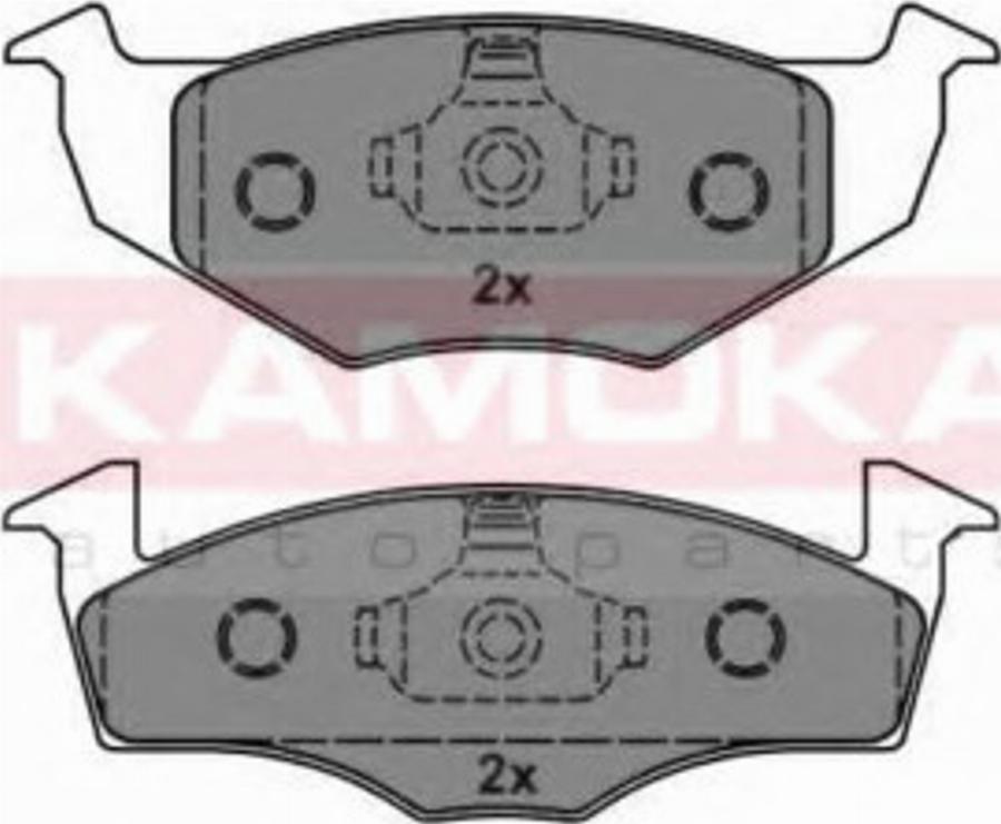 Kamoka 1012202 - Kit de plaquettes de frein, frein à disque cwaw.fr