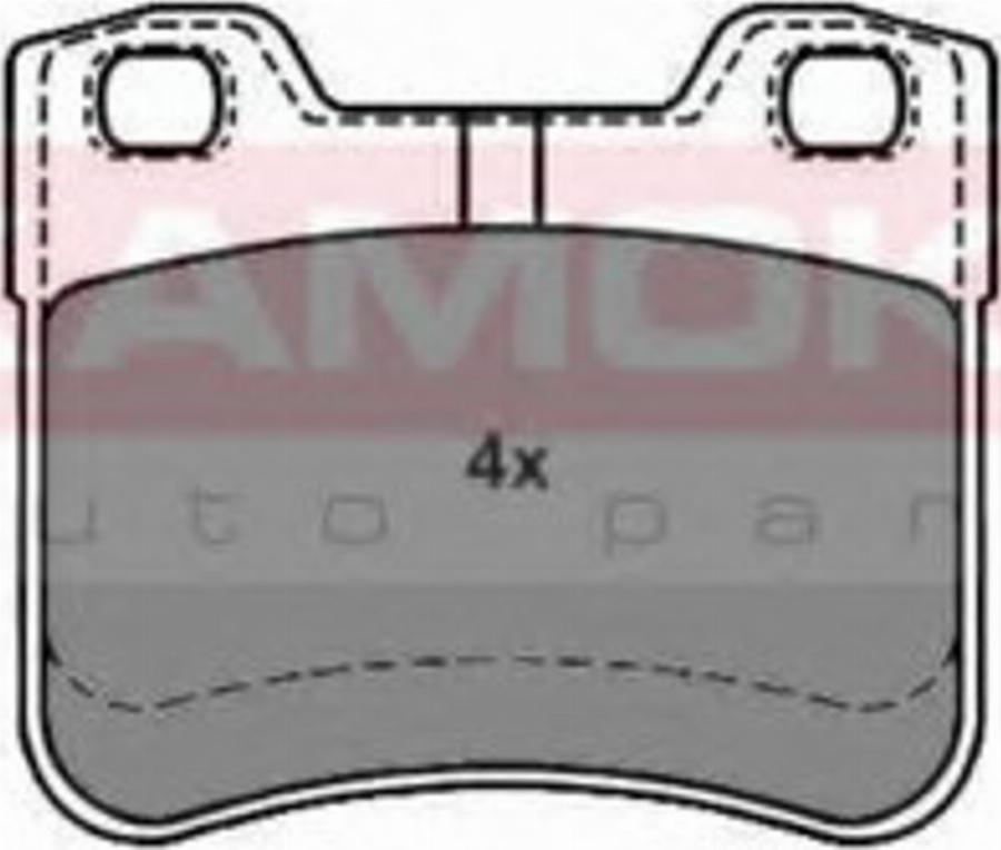 Kamoka 1012218 - Kit de plaquettes de frein, frein à disque cwaw.fr