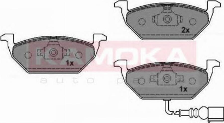 Kamoka 1012796 - Kit de plaquettes de frein, frein à disque cwaw.fr