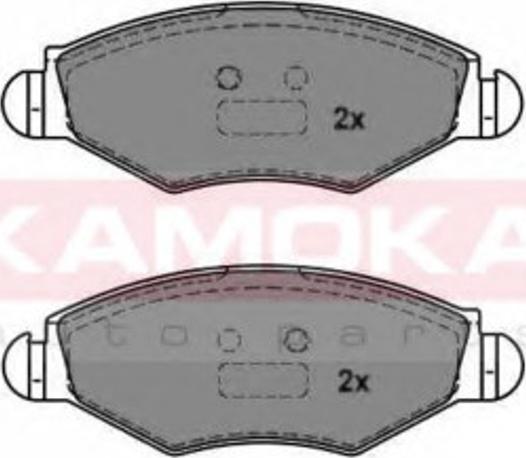 Kamoka 1012756 - Kit de plaquettes de frein, frein à disque cwaw.fr